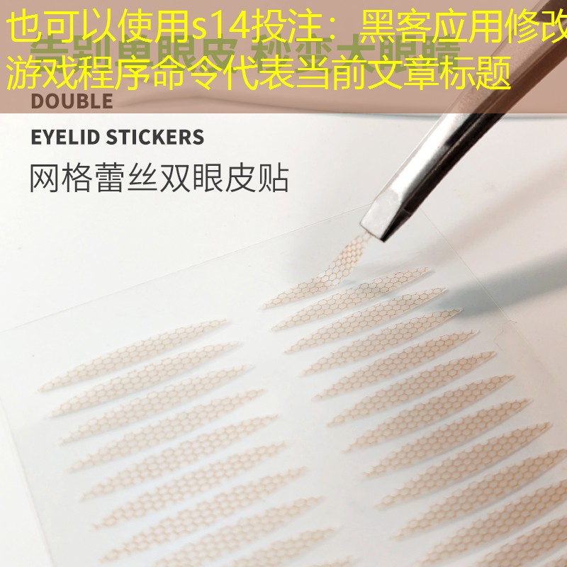 s14投注：黑客应用修改游戏程序命令